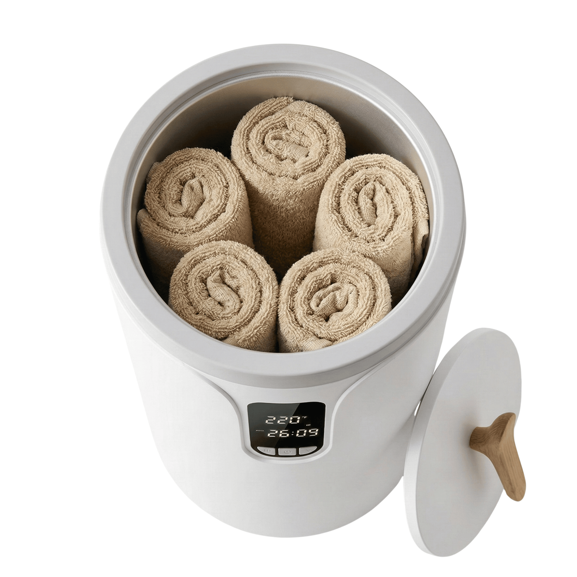 Chauffe-Serviettes Spa Pro 20L – Aromathérapie & Minuterie - Atelier Massage