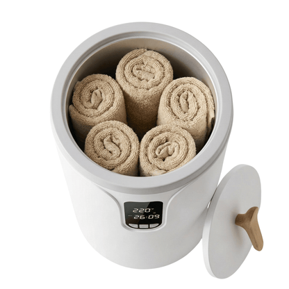 Chauffe-Serviettes Spa Pro 20L – Aromathérapie & Minuterie - Atelier Massage
