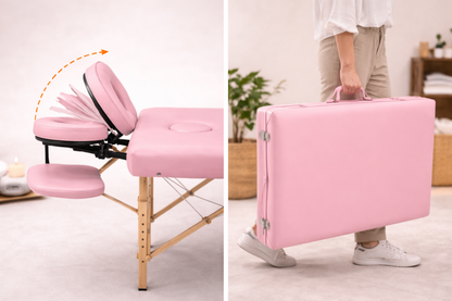 Table de Massage pliante Calma - 60 cm- Rose - Atelier Massage