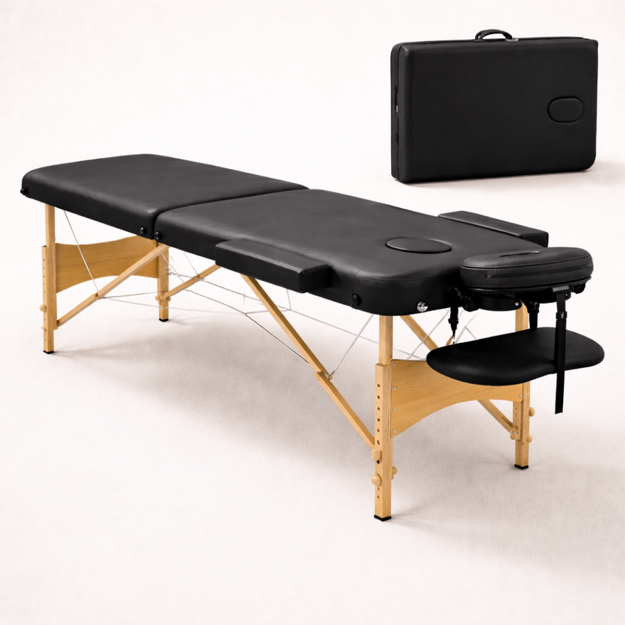 Table de Massage pliante Calma - 60cm - Noir - Atelier Massage