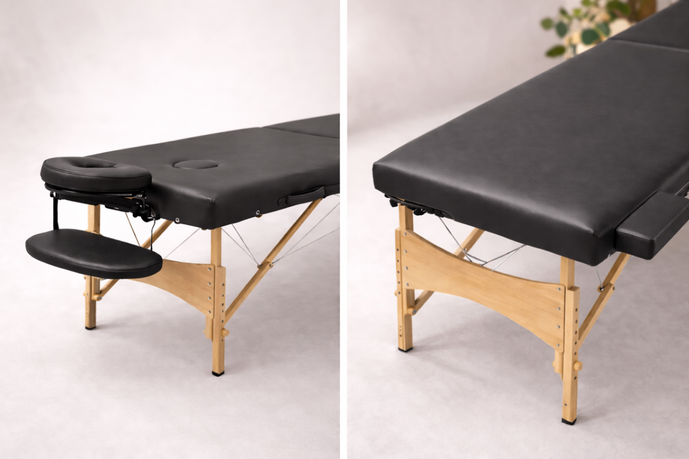 Table de Massage pliante Calma - 60cm - Noir - Atelier Massage