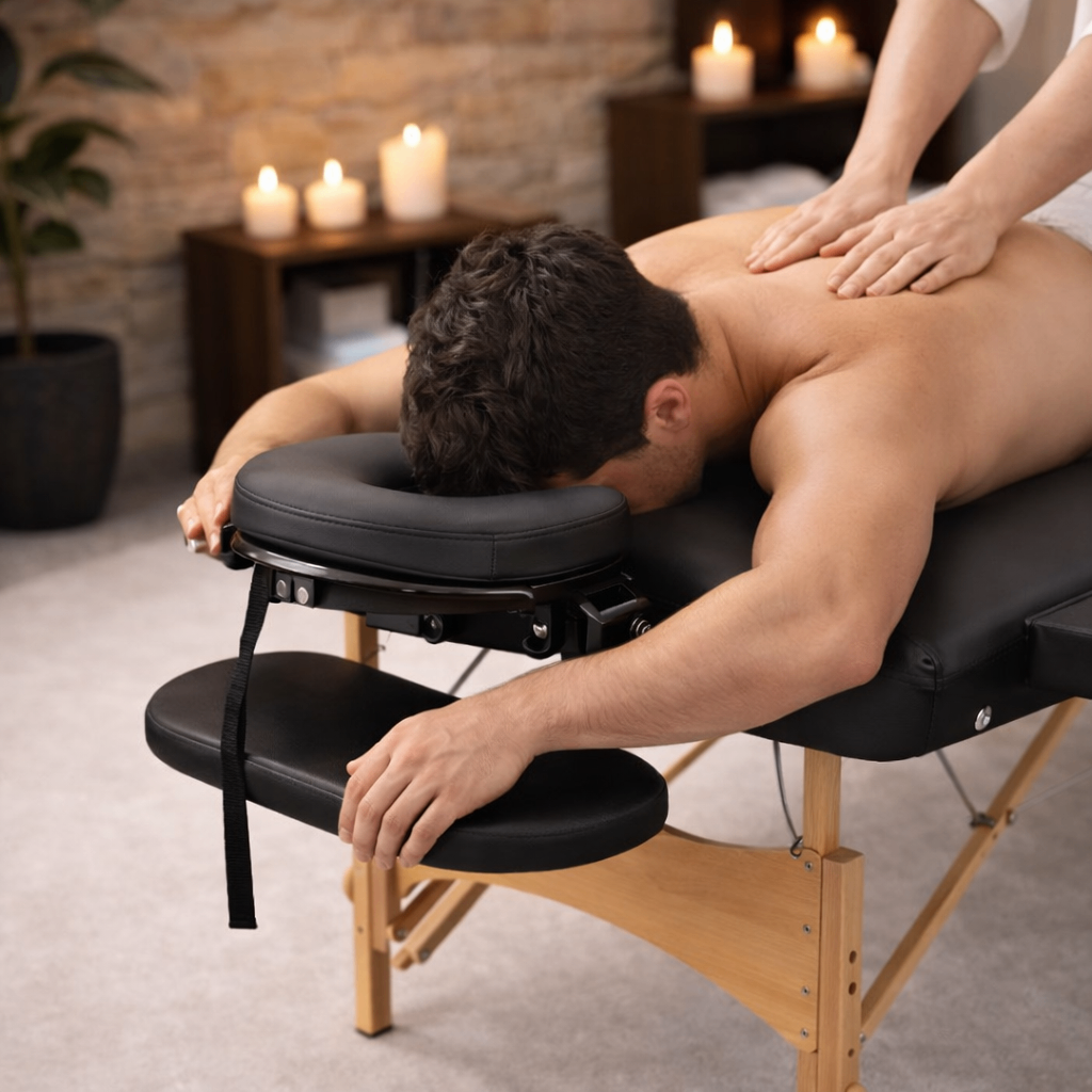 Table de Massage pliante - Noir - Atelier Massage