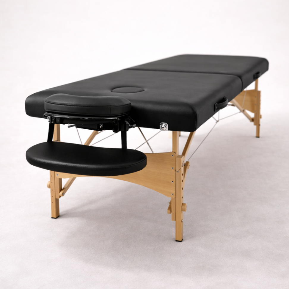 Table de Massage pliante Naori – 70 cm – Noir - Atelier Massage