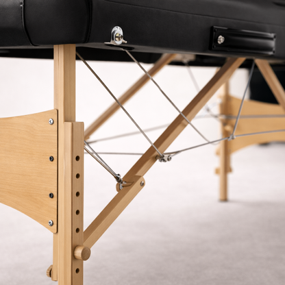 Table de Massage pliante Naori – 70 cm – Noir - Atelier Massage