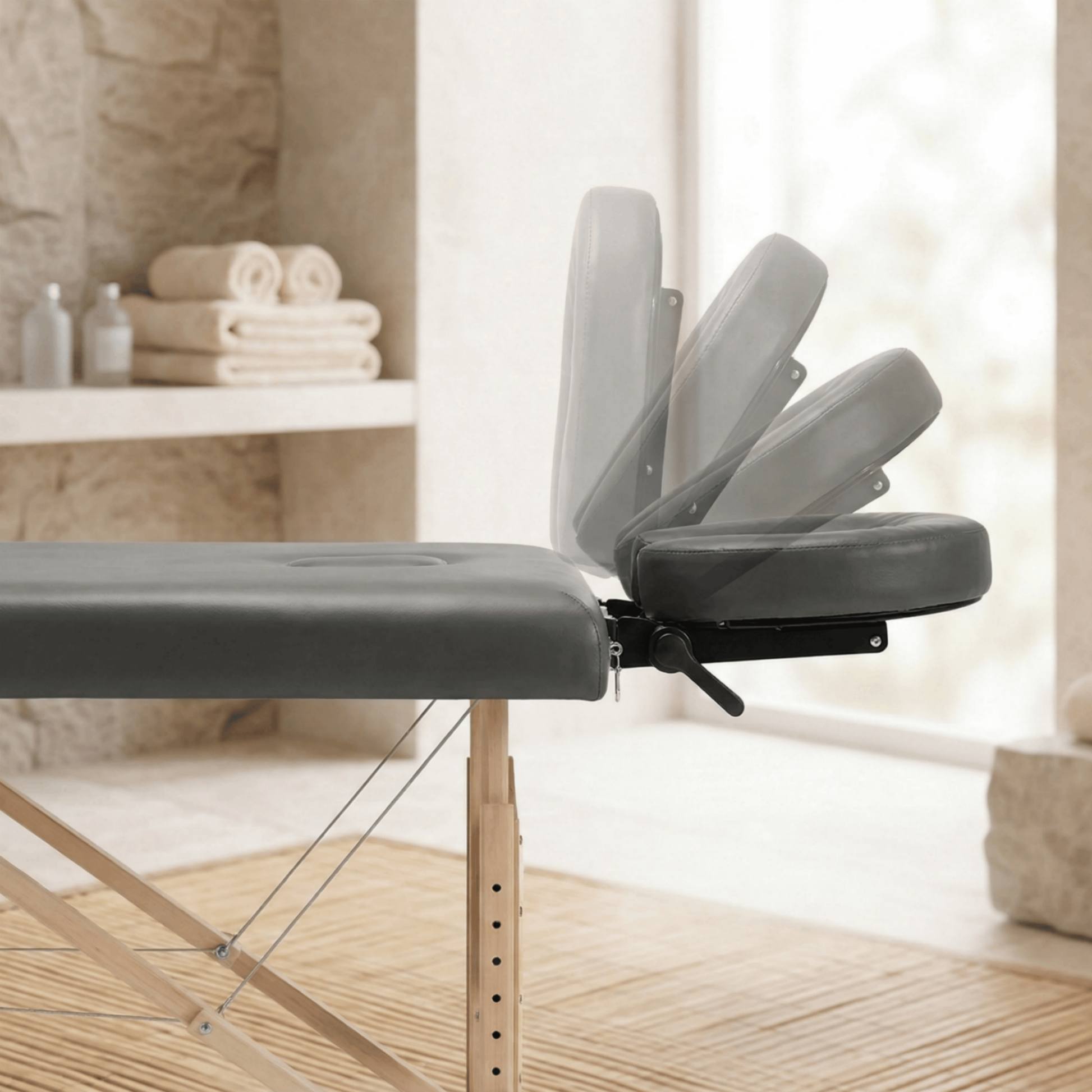 Table de Massage pliante Orion - 68cm – Anthracite - Atelier Massage