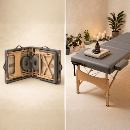 Table de Massage pliante Orion - 68cm – Anthracite - Atelier Massage